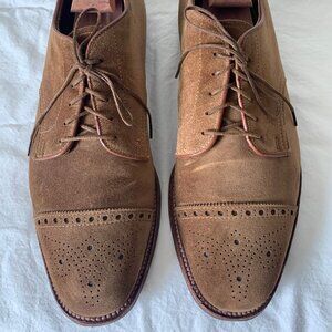Alden D7521 Medallion Tip Derby Snuff Suede 11D